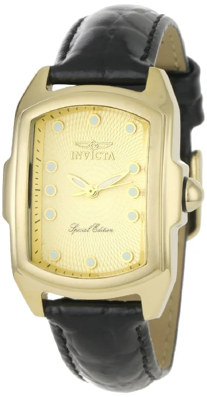 Invicta Women's 1031 Lupah Collection Gold Textured Dial Interchangeable Strap Watch Set