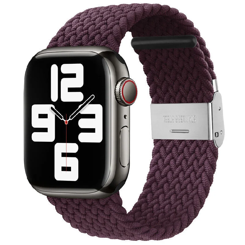 Apple Watch Braided Strap (Dark Cherry)