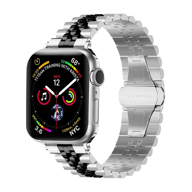 Apple Watch Steel Strap Jubilee (Silver/Black)