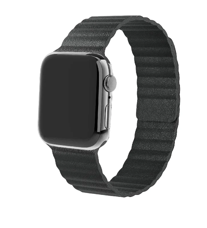 Apple Watch Leather Loop Strap (Black)