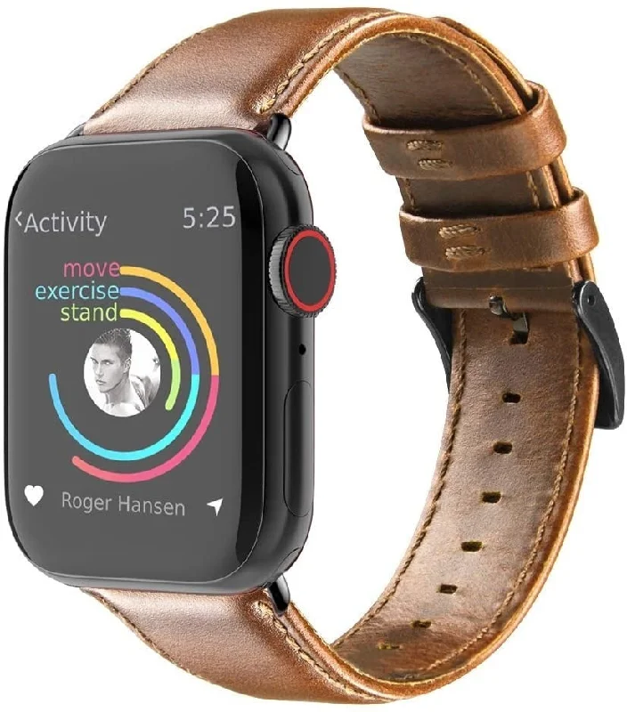 Apple Watch Leather Strap (Brown)