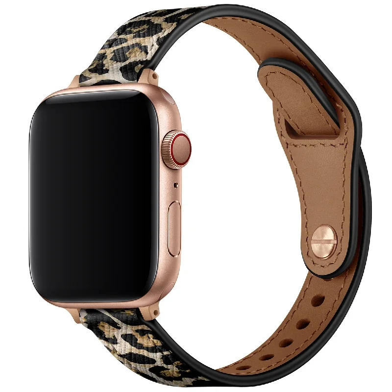 Apple Watch Leather Strap (Leopard)