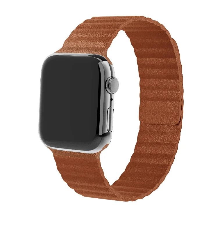 Apple Watch Leather Loop Strap (Brown)