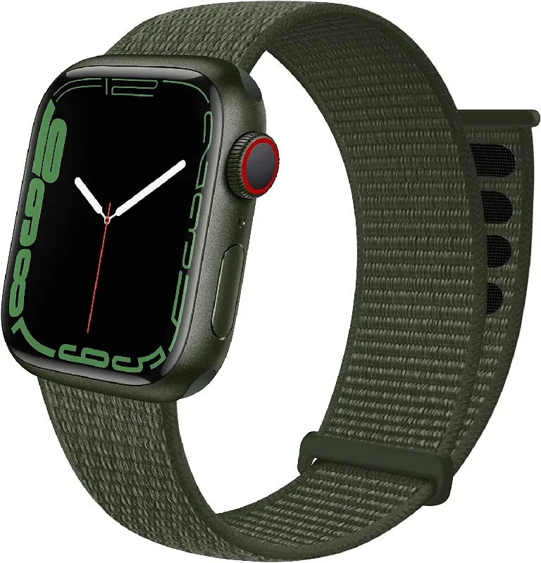 Apple Watch Nylon Loop Strap (Army Green)