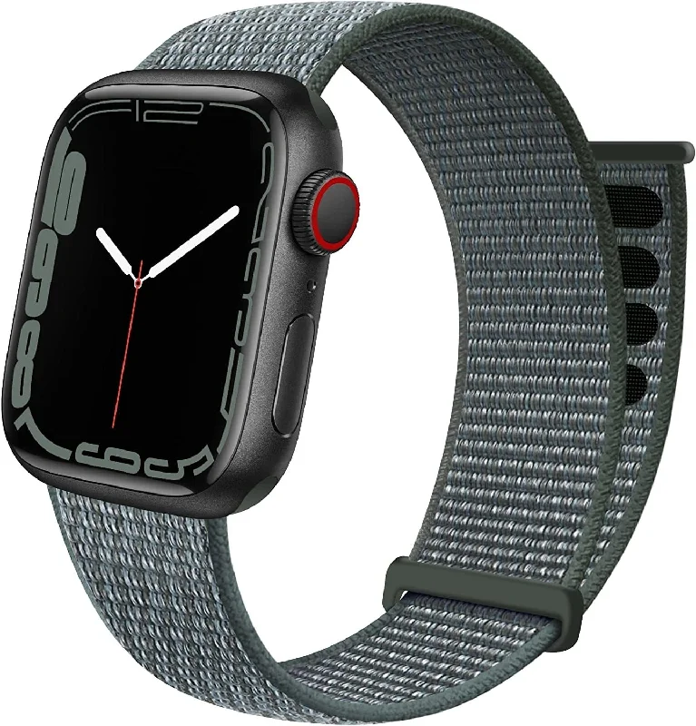 Apple Watch Nylon Loop Strap (Grey-Green)