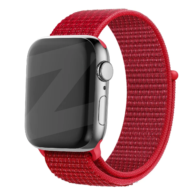 Bandz Apple Watch Nylon Strap 'Classic' (Red)