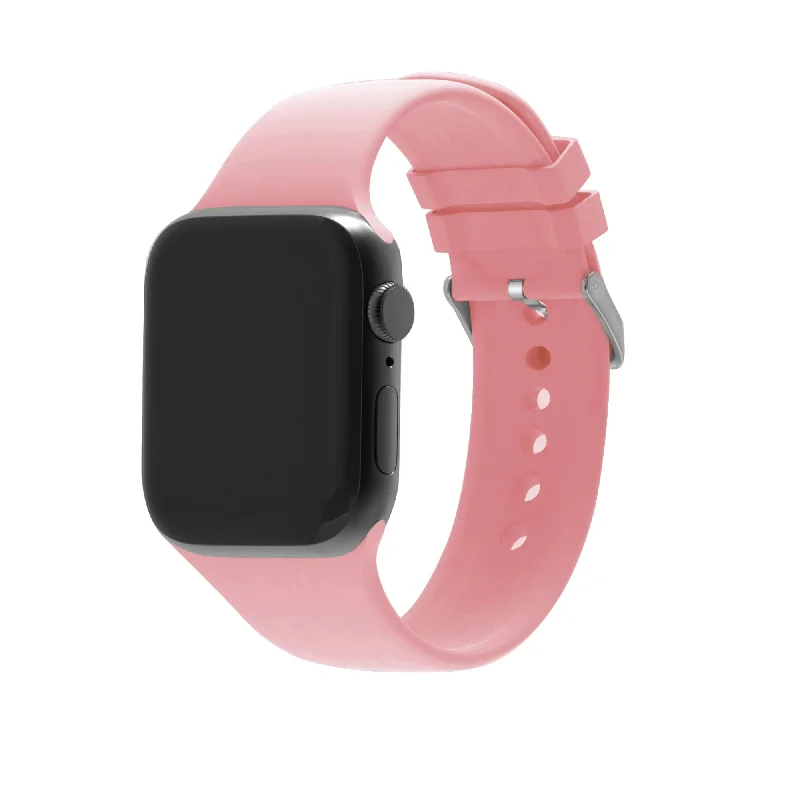 Apple Watch Silicone Strap with Buckle (Pink)