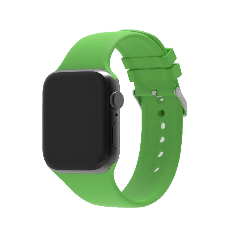 Apple Watch Silicone Strap with Buckle (Green)