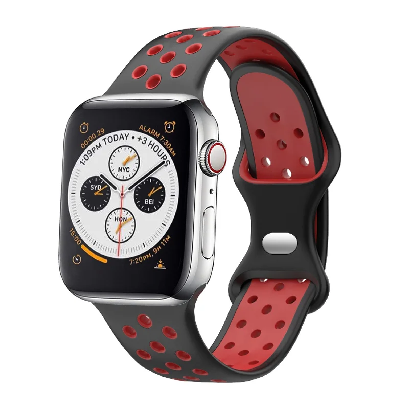 Apple Watch Sport Strap Classic (Black/Red)