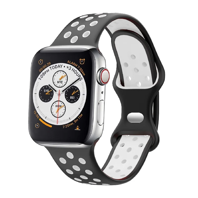 Apple Watch Sport Strap Classic (Black/White)