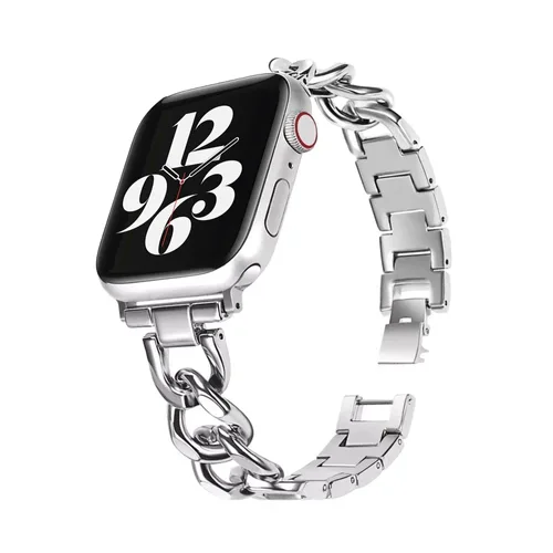 Apple Watch Steel Chain Strap (Silver)