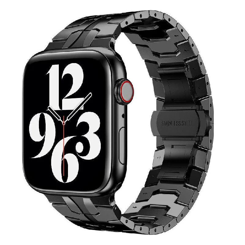 Apple Watch Steel Iron Strap (Black)