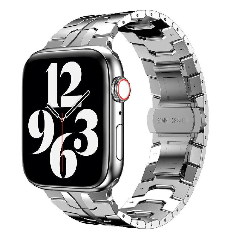 Apple Watch Steel Iron Strap (Silver)