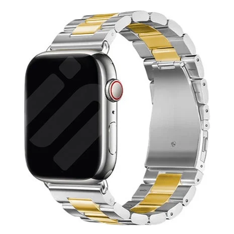 Apple Watch Steel Strap (Silver/Gold)