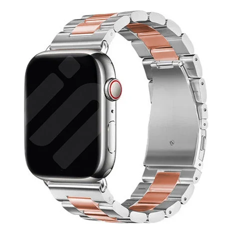 Apple Watch Steel Strap (Silver/Rose Gold)