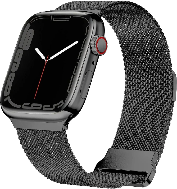 Apple Watch Milanese Strap with Buckle (Black)