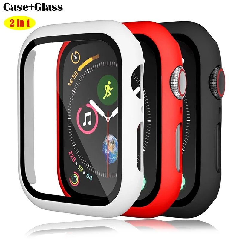 Bumper Cover+Glass For Apple Watch