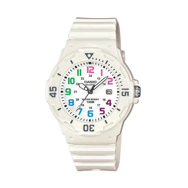 Casio 100m Water Resistant Analogue Watch - White