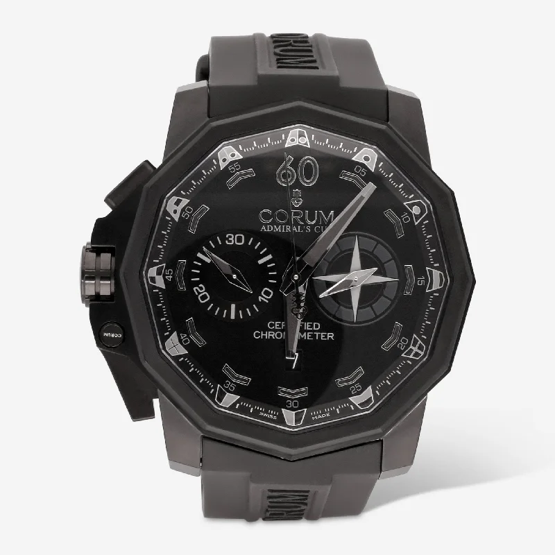 Corum Admiral's Cup Seafender 50 Chronograph Left-Hand Black PVD Titanium Automatic Men's Watch A753/00990