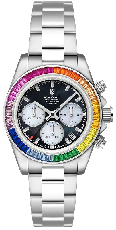 Duxot Accelero Rainbow Chronograph Pearl Black DX-2064-22