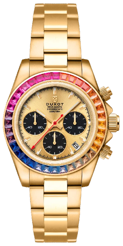 Duxot Accelero Rainbow Chronograph Sunray Gold DX-2064-44