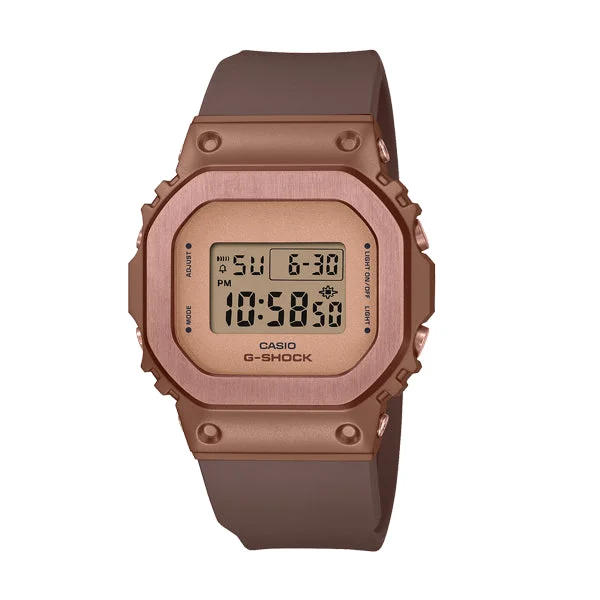 G Shock Dig Mid Size Bronze Gl Sw/Alarm, Bronze Face & Band, Resin