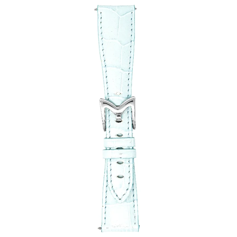 Gagà Milano Watch Blue Alligator Leather Strap