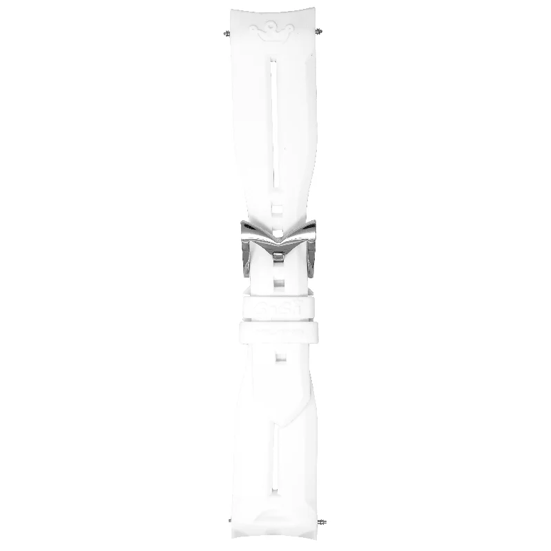 Gagà Milano Watch White Silicone Rubber Strap