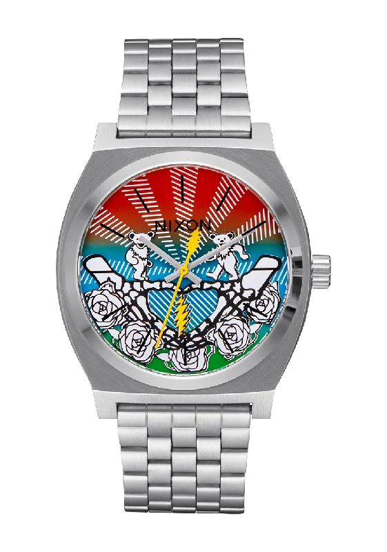 Grateful Dead Time Teller - All Silver / Bears / Roses