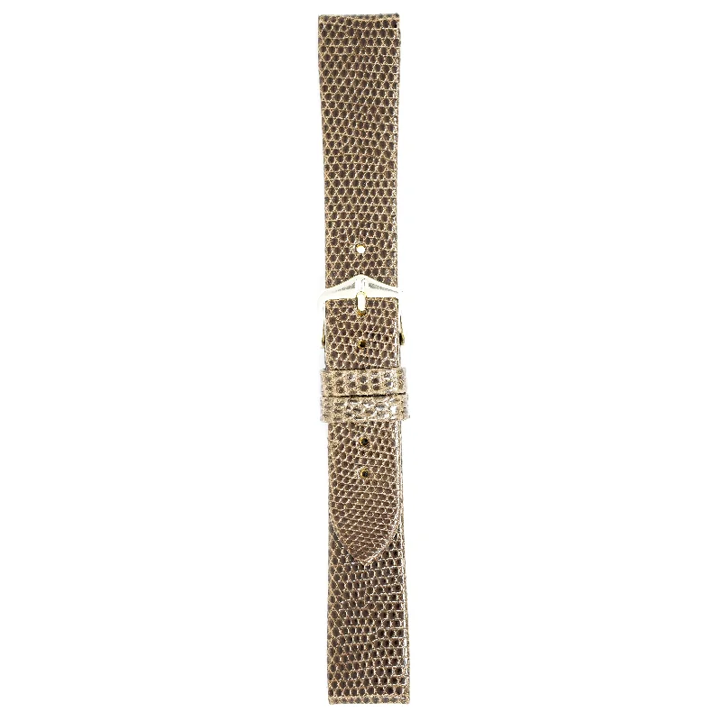 Hirsch Watch Lizard 18mm Long Brown Leather Strap