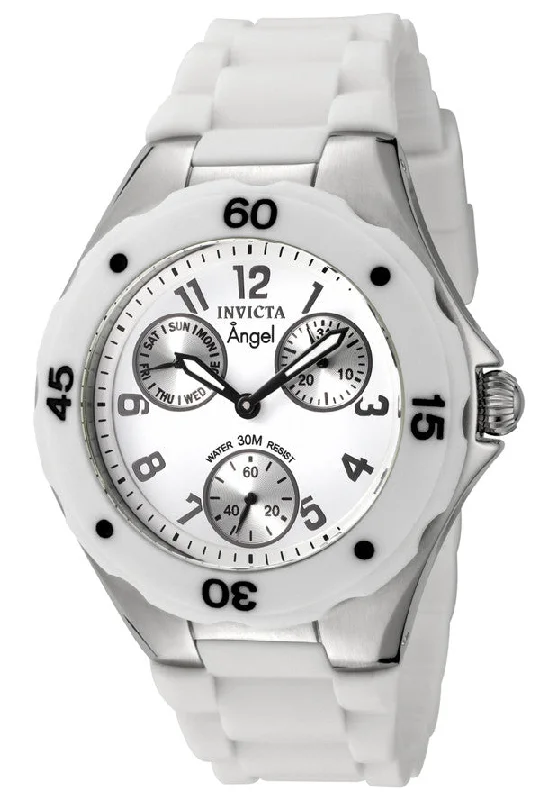 Invicta Women's 0734 Angel Collection White Polyurethane Watch