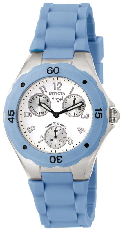 Invicta Women's 0735 Angel Collection Blue Polyurethane Watch