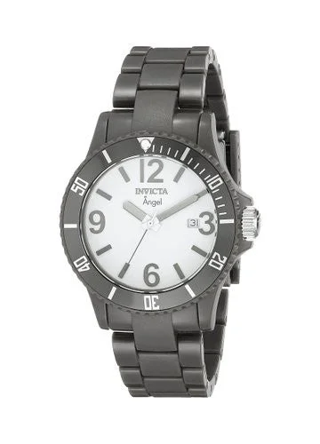 Invicta Women's 1213 Angel White Dial Grey Plastic Watch