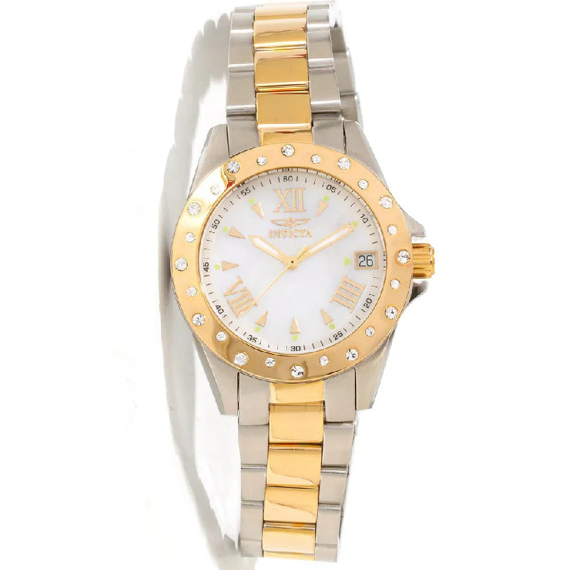 Invicta Women's 12855 Angel Analog Display Swiss Quartz Two Tone Watch