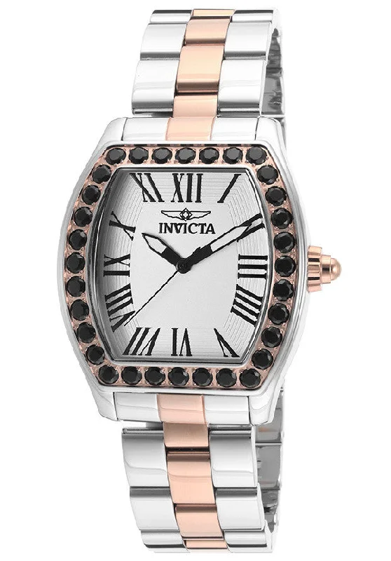 Invicta Women's 14532 Angel White Textured Dial Stainless Steel Watch