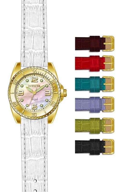 Invicta Women's 15005 Angel Diver Mother Of Pearl Gold Plated Stainless Steel Watch