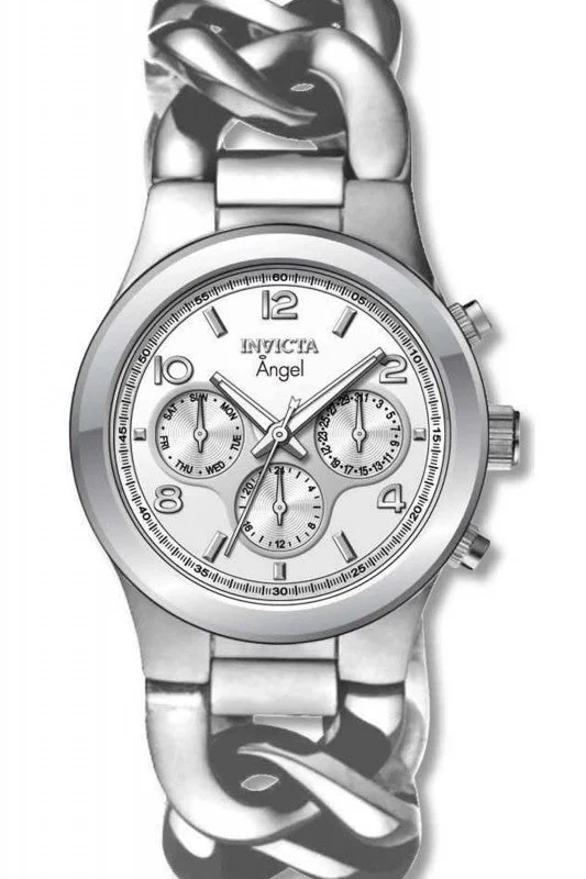 Invicta Women's 15139 Angel Silver Dial Twisted Steel Bracelet Watch