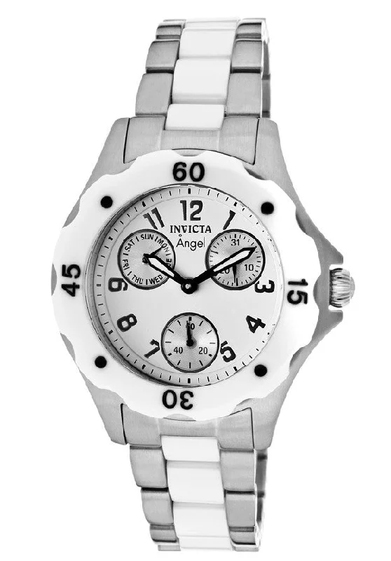 Invicta Women's 1651 Angel White Dial White Ceramic Watch