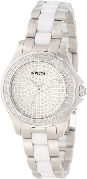 Invicta Women's 1782 Angel Diamond Pave Dial Stainless Steel Watch