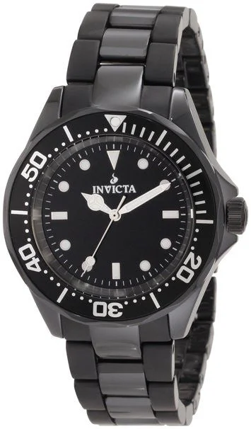 Invicta Women's 1182 Black Ceramic & Black Stainless Steel Watch