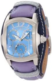 Invicta Women's 12284 Lupah Blue Dial Lilac & Blue Nylon Cuff Watch