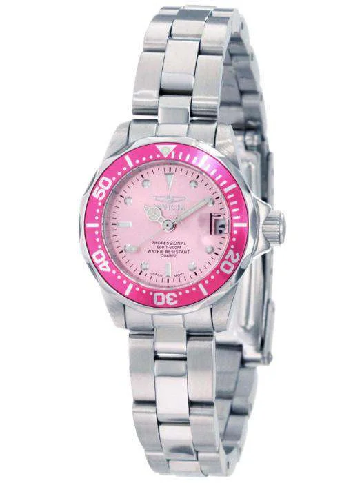 Invicta Women's 11437 Pro Diver Pink Stainless Steel Watch