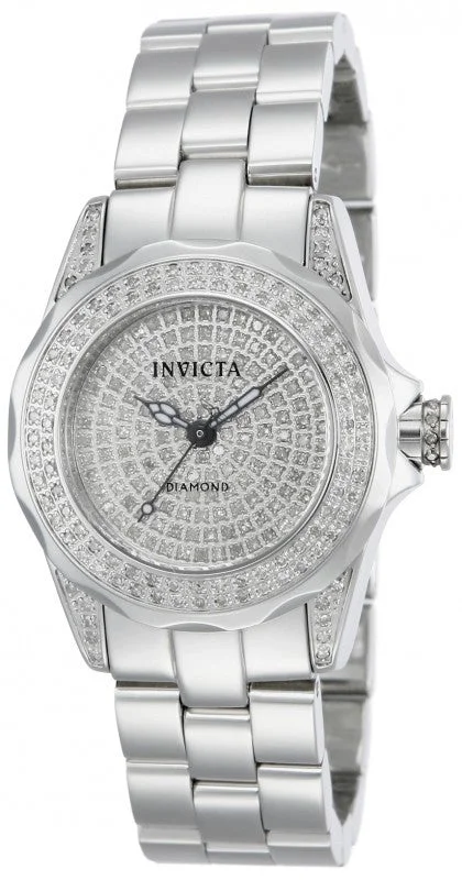 Invicta Women's 13726 Pro Diver Stainless Steel Butterfly Buckle & Clasp Watch