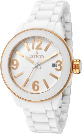 Invicta Women's 1163 Ceramics White Dial Two-tone Quartz Watch