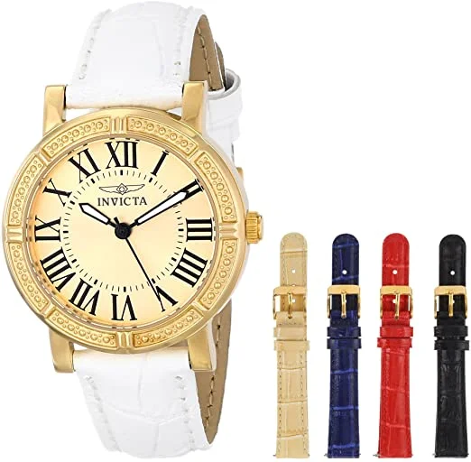 Invicta Women's 14892 Wildflower Analog Display Japanese Quartz White Watch