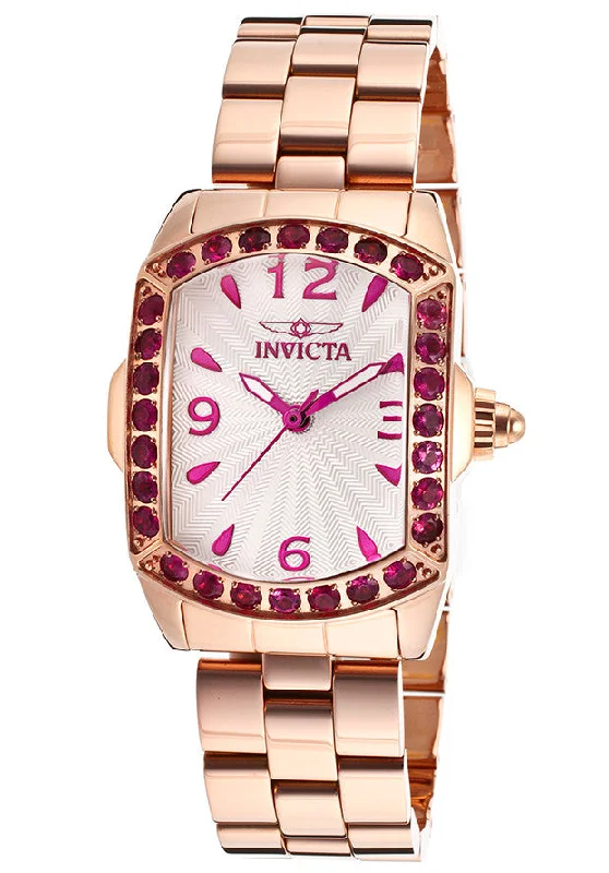 Invicta Women's 14140 Slightly Blemished 'Lupah' Rose Gold Tone Steel Exotic Gemstone Watch