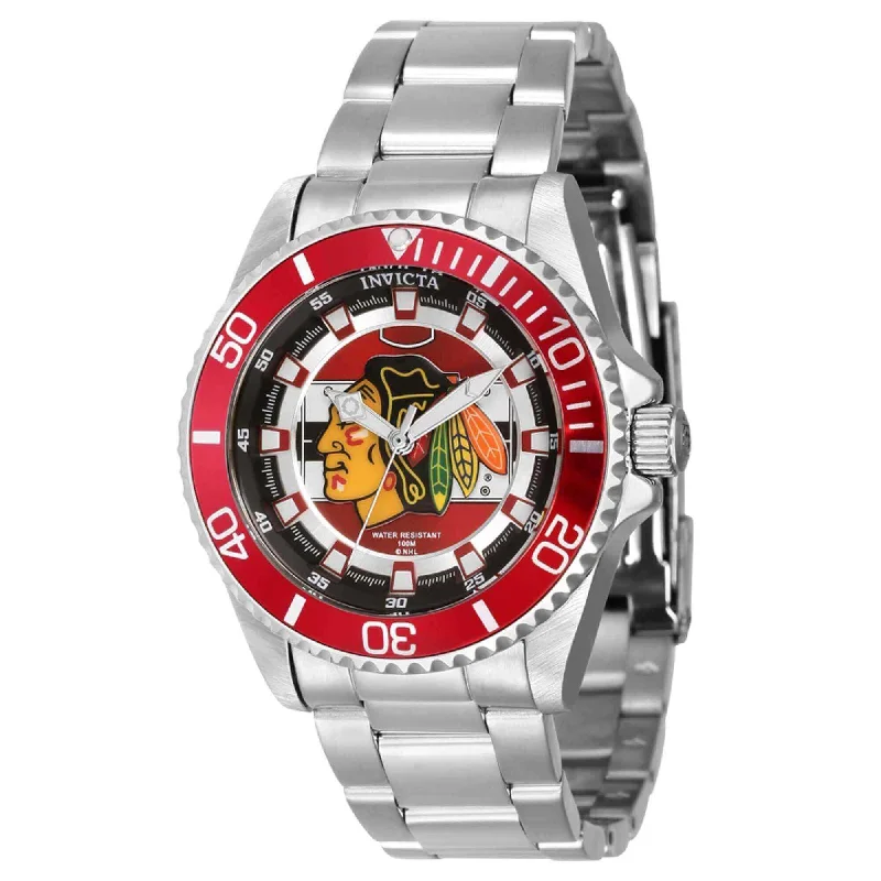 Invicta Women's Quartz Watch - NHL Chicago Blackhawks Silver Stainless Steel | 42203