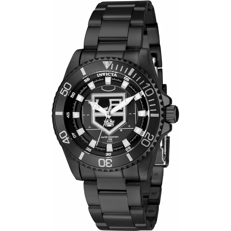 Invicta Women's Quartz Watch - NHL Los Angeles Kings Black Stainless Steel | 42227