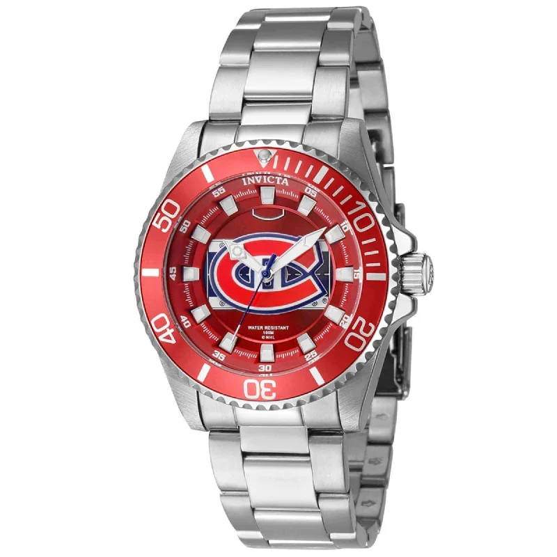 Invicta Women's Quartz Watch - NHL Montreal Canadiens Rotating Bezel Steel | 42229