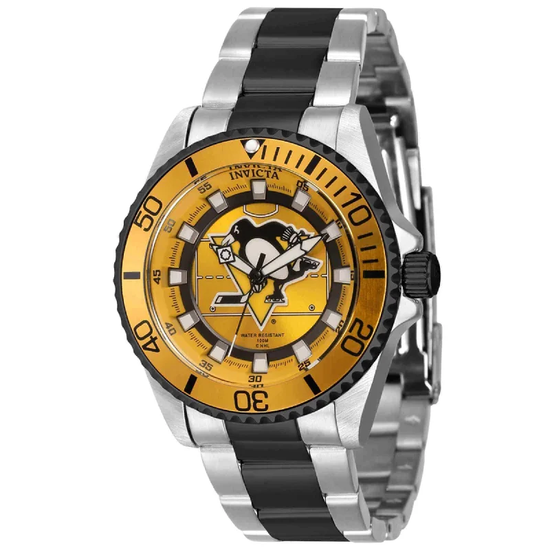 Invicta Women's Quartz Watch - NHL Pittsburgh Penguins Two Tone Steel Bracelet | 42208